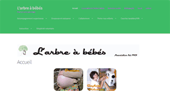 Desktop Screenshot of larbreabebes.fr