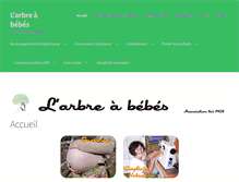 Tablet Screenshot of larbreabebes.fr